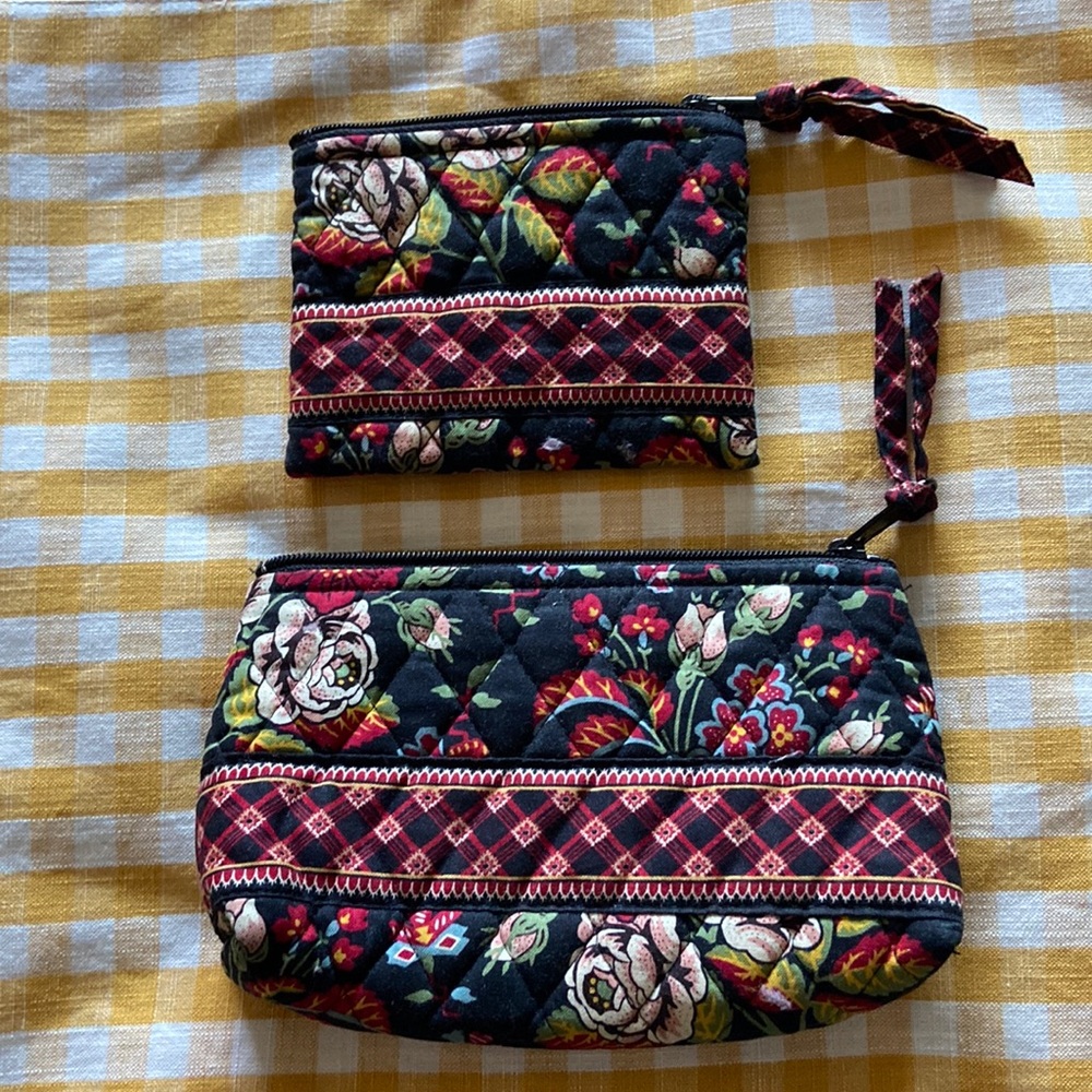Vera Bradley Anastasia zip pouch Set